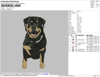 Dog V31 Embroidery File 4 size