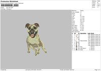 Dog V36 Embroidery File 4 size