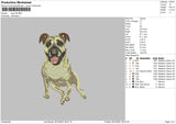 Dog V36 Embroidery File 4 size