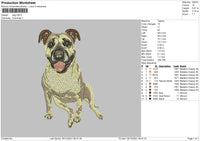 Dog V36 Embroidery File 4 size