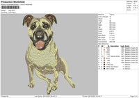 Dog V36 Embroidery File 4 size