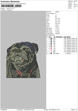 Dog V37 Embroidery File 4 size