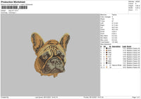 Dog V37 Embroidery File 4 size