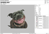 Dog V37 Embroidery File 4 size