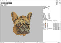 Dog V37 Embroidery File 4 size