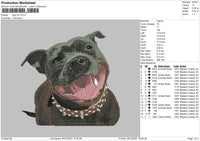 Dog V37 Embroidery File 4 size