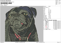 Dog V37 Embroidery File 4 size