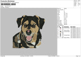 Dog V40 Embroidery File 4 size