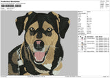 Dog V40 Embroidery File 4 size