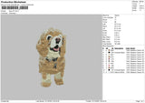 Dog V41 Embroidery File 4 size