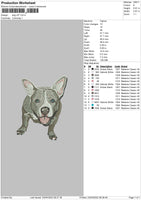 Dog V57 Embroidery File 4 size