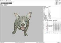 Dog V57 Embroidery File 4 size