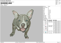 Dog V57 Embroidery File 4 size