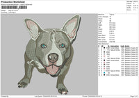 Dog V57 Embroidery File 4 size