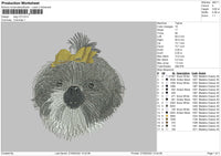 Dog V70 Embroidery File 5 sizes