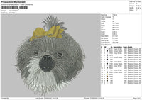 Dog V70 Embroidery File 5 sizes