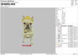 Dog V71 Embroidery File 5 sizes