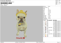 Dog V71 Embroidery File 5 sizes