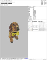 Dog V9 Embroidery File 4 size