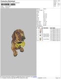 Dog V9 Embroidery File 4 size