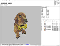 Dog V9 Embroidery File 4 size