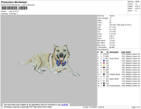 Dog V9 Embroidery File 4 size