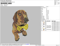 Dog V9 Embroidery File 4 size