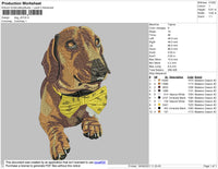 Dog V9 Embroidery File 4 size