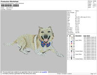 Dog V9 Embroidery File 4 size
