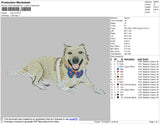 Dog V9 Embroidery File 4 size