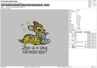 Deer Quotes Embroidery File 6 sizes