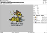 Deer Quotes Embroidery File 6 sizes