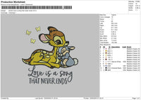 Deer Quotes Embroidery File 6 sizes