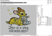 Deer Quotes Embroidery File 6 sizes
