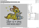Deer Quotes Embroidery File 6 sizes