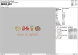 Dosetext01 Embroidery File 6 sizes