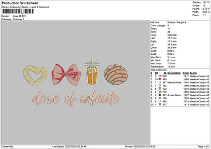 Dosetext01 Embroidery File 6 sizes