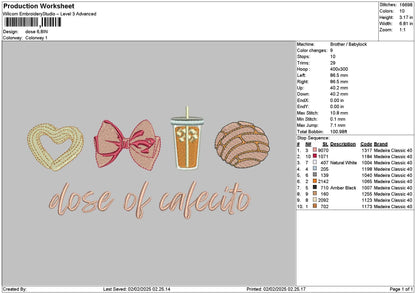 Dosetext01 Embroidery File 6 sizes