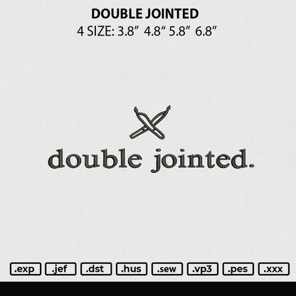 Double Jointed Embroidery File 4 size