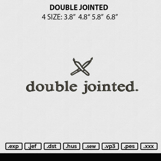 Double Jointed Embroidery File 4 size