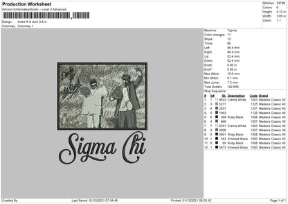 Drake Ft Lil Durk Embroidery File 4 size