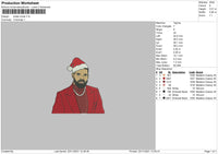 Drake Xmas Embroidery File 4 size