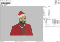 Drake Xmas Embroidery File 4 size