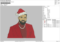 Drake Xmas Embroidery File 4 size