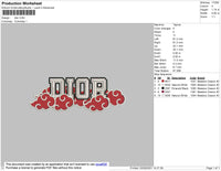 D1or Akatsuki Embroidery File 4 size