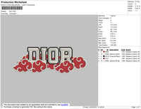 D1or Akatsuki Embroidery File 4 size