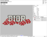 D1or Akatsuki Embroidery File 4 size