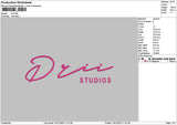 Driitext Embroidery File 6 sizes
