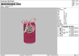 Drpepperbow Embroidery File 6 sizes