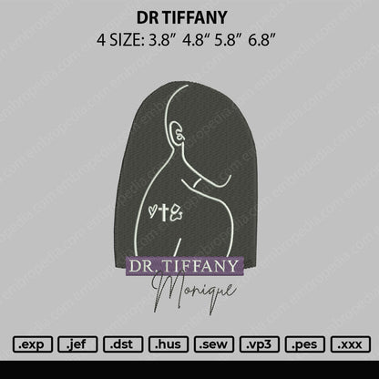 DR Tiffany Embroidery File 4 size